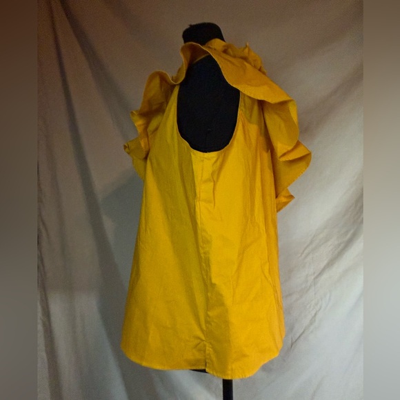 7 For All Mankind One-Shoulder Ruffle Top – Yellow 💛 - Picture 8 of 9